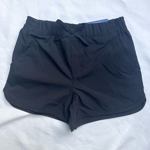 Reel Legends girls Black performance swim shorts Lightweight Elastic Waist 7 NWT - Picture 1 of 4